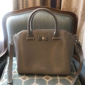 EUC Leather Ted Baker Purse, Gray